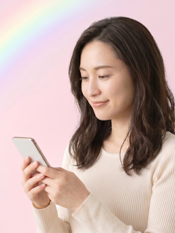Patient consulting with a doctor from home on her smartphone