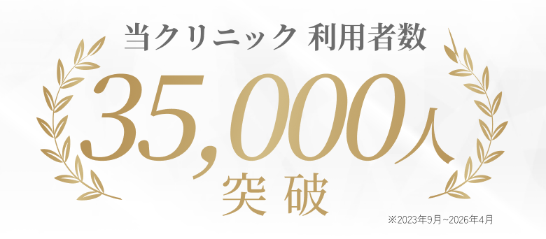 当クリニック利用者数35,000人突破