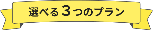 選べる３つのプラン