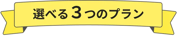 選べる3つのプラン