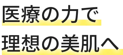 医療の力で理想の美肌へ