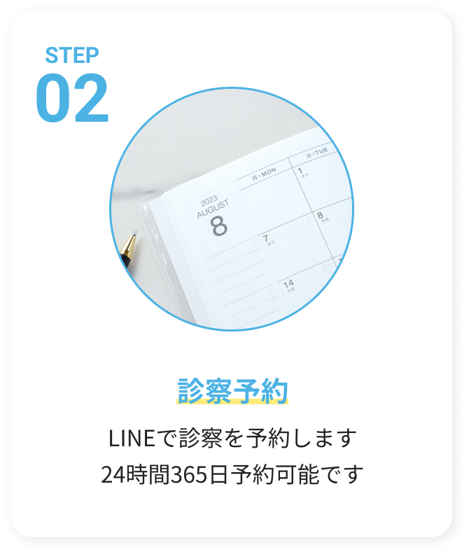 診療の流れ ステップ2