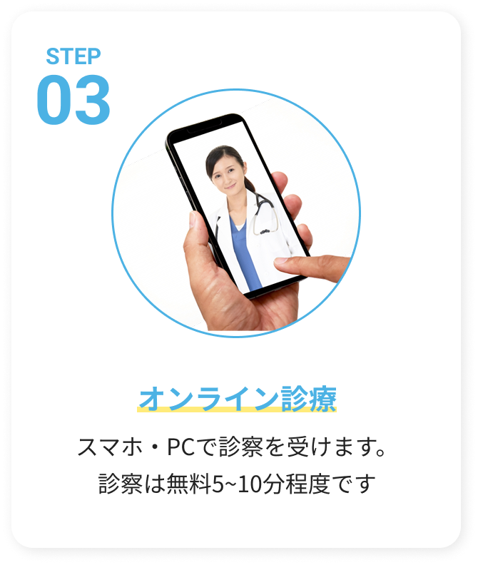 診療の流れ ステップ3