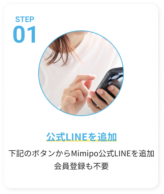 診療の流れ ステップ1