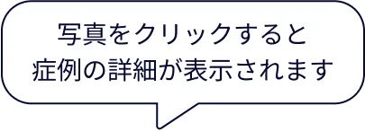 写真をクリックすると症例の詳細が表示されます